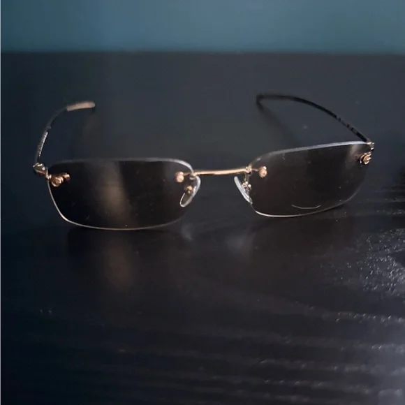 Gucci Gold Rimless Eyewear - Picture 3 of 7